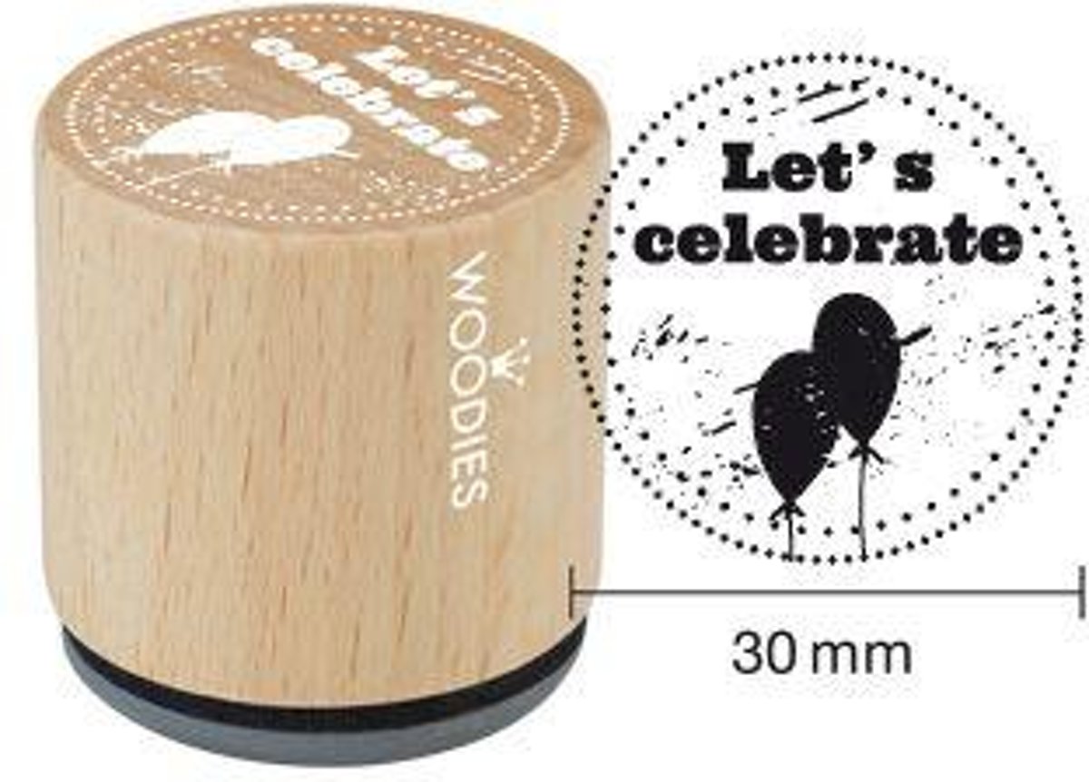 Hobbystempel | Houten stempel Woodies | Lets Celebrate